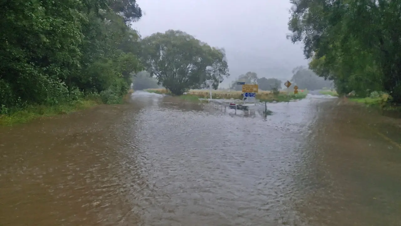 Затопленная долина Окути / Фото добровольной пожарной части Литл-Ривер в Facebook