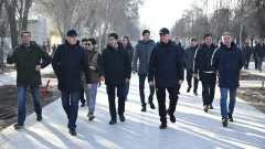 Аким Алматы ознакомился с ходом благоустройства территории вдоль улицы Пушкина