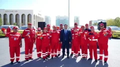Медицинским организациям Туркестанской области передано 60 автомобилей скорой помощи