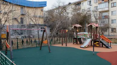 Бюджет народного участия: в Атырау строятся игровые и спортивные площадки 