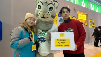 Тазабек удивил болельщиков на матче "Кайрат" – "Брюгге" в Астане