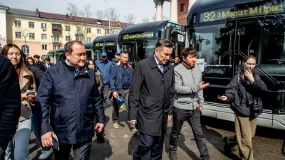 В Усть-Каменогорск прибыли 10 электробусов