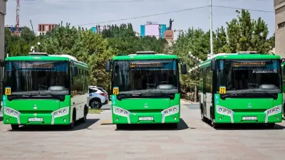 В Шымкенте на маршруты вышли новые современные автобусы