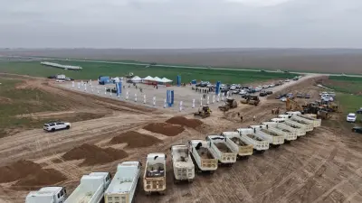 В Туркестанской области началось строительство объездной дороги города Сарыагаша – важнейшего для международного транзита участка