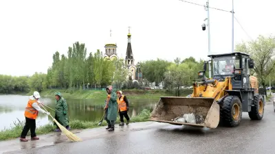 В Алматы очистили Карасу, Боралдай и территорию Большого Алматинского канала