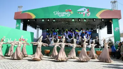 Көктөбедегі көрісу: алматинцев поздравили с Днём көрісу звуковые дроны и роботы