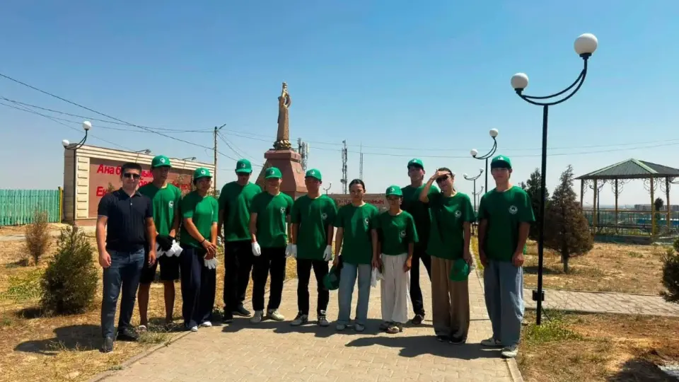 Туркестанская область: активная молодёжь Сарыагаша приняла участие в экологической акции