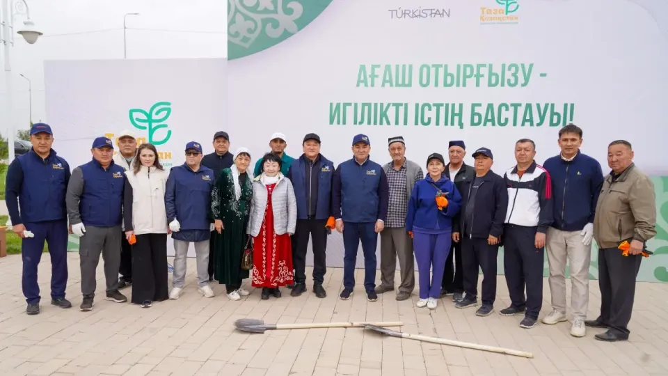 "Таза Қазақстан": во время масштабной экоакции в Туркестане высадили более 2 тысяч деревьев