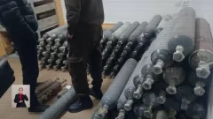 Склад с баллонами "веселящего газа" накрыли в Шымкенте