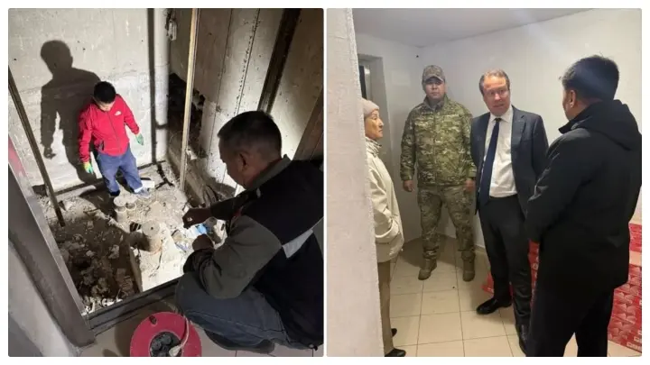 Трех человек доставили в больницу после падения лифта в ЖК Атырау