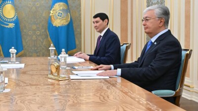 Глава государства принял основателей компании Kaspi.kz Вячеслава Кима и Михаила Ломтадзе