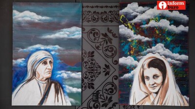 Forte Kulanshi Art Space с проектом "Мамин платок": Портреты Матери Терезы и Индиры Ганди передадут Ватикану и Индии
