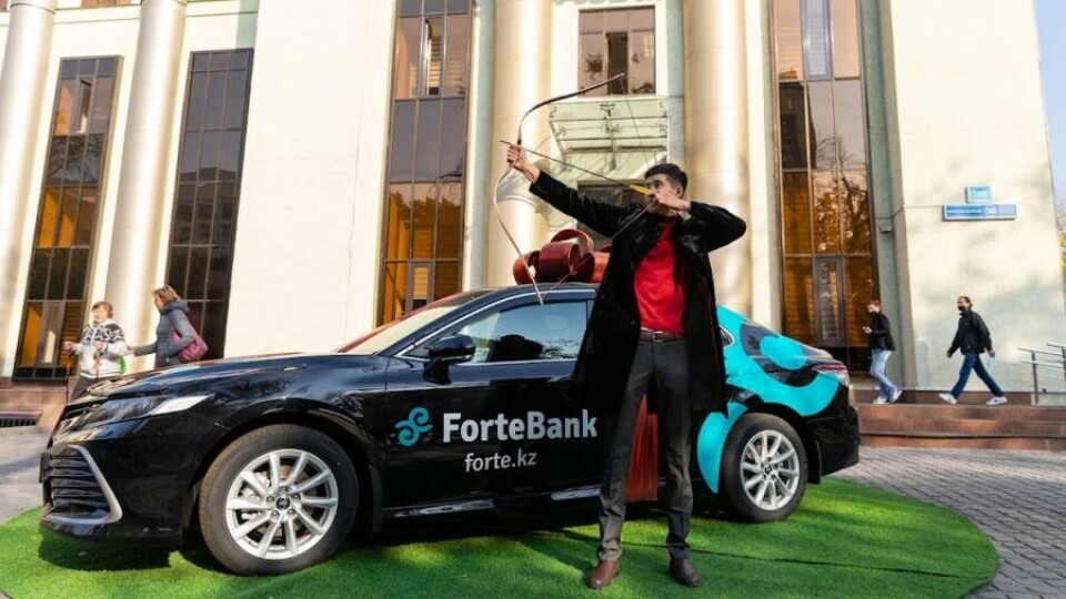 Победитель розыгрыша от ForteBank Қабиев Қазыбек Би Қанағатулы / фото Газиза Садыкова