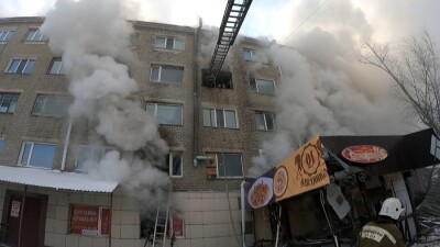 Появилось видео момента взрыва в Петропавловске, в котором погибли два человека