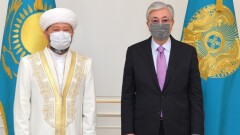 Касым-Жомарт Токаев принял Верховного муфтия Наурызбая кажы Таганулы