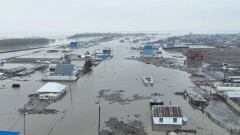 Токаев совершил облёт затопленных территорий СКО