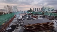 LRT загорелась в Астане