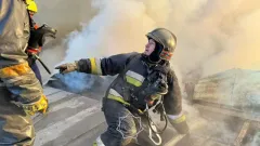 Крупный пожар в Астане: МЧС опубликовало кадры борьбы с огнём 