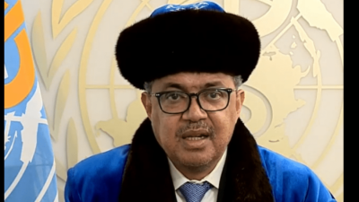 Глава ВОЗ поздравил своего свата Журсина Ерманова с юбилеем на казахском языке