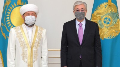 Касым-Жомарт Токаев принял Верховного муфтия Наурызбая кажы Таганулы