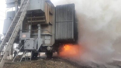 На электроподстанции в Костанайской области произошёл пожар