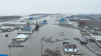 Токаев совершил облёт затопленных территорий СКО