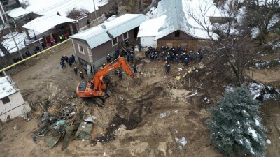 Оползень в Алматы: как выглядит место ЧП с высоты
