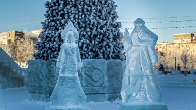 "Может, лучше на отопление?". В Петропавловске потратят 75 млн тенге на ледяные фигуры, жители недоумевают