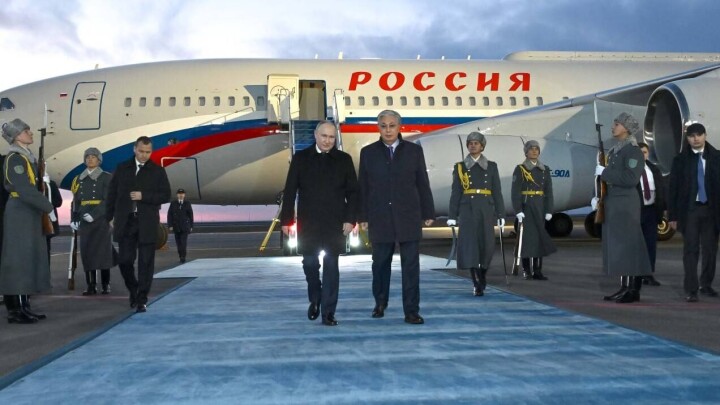 Владимир Путин прилетел в Астану