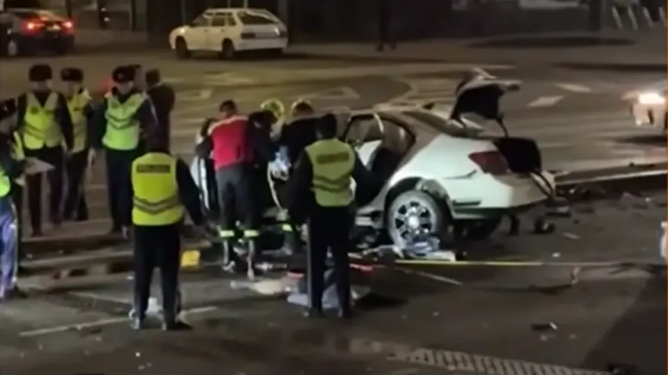 Кадр из видео ДТП