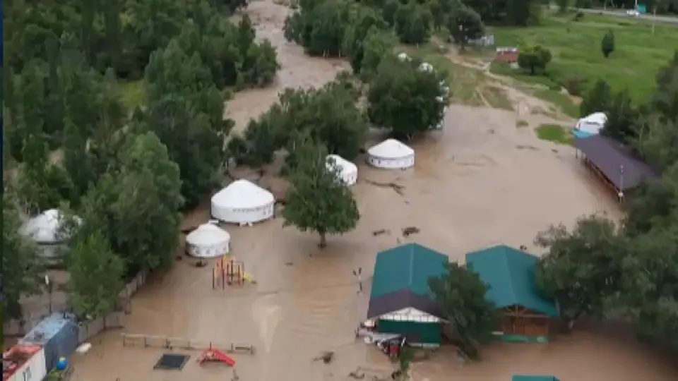 Скриншот из видео акимата Алматинской области