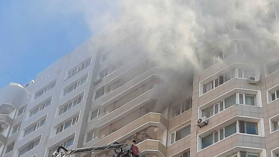 В столичном ЖК "Европейский" произошёл пожар