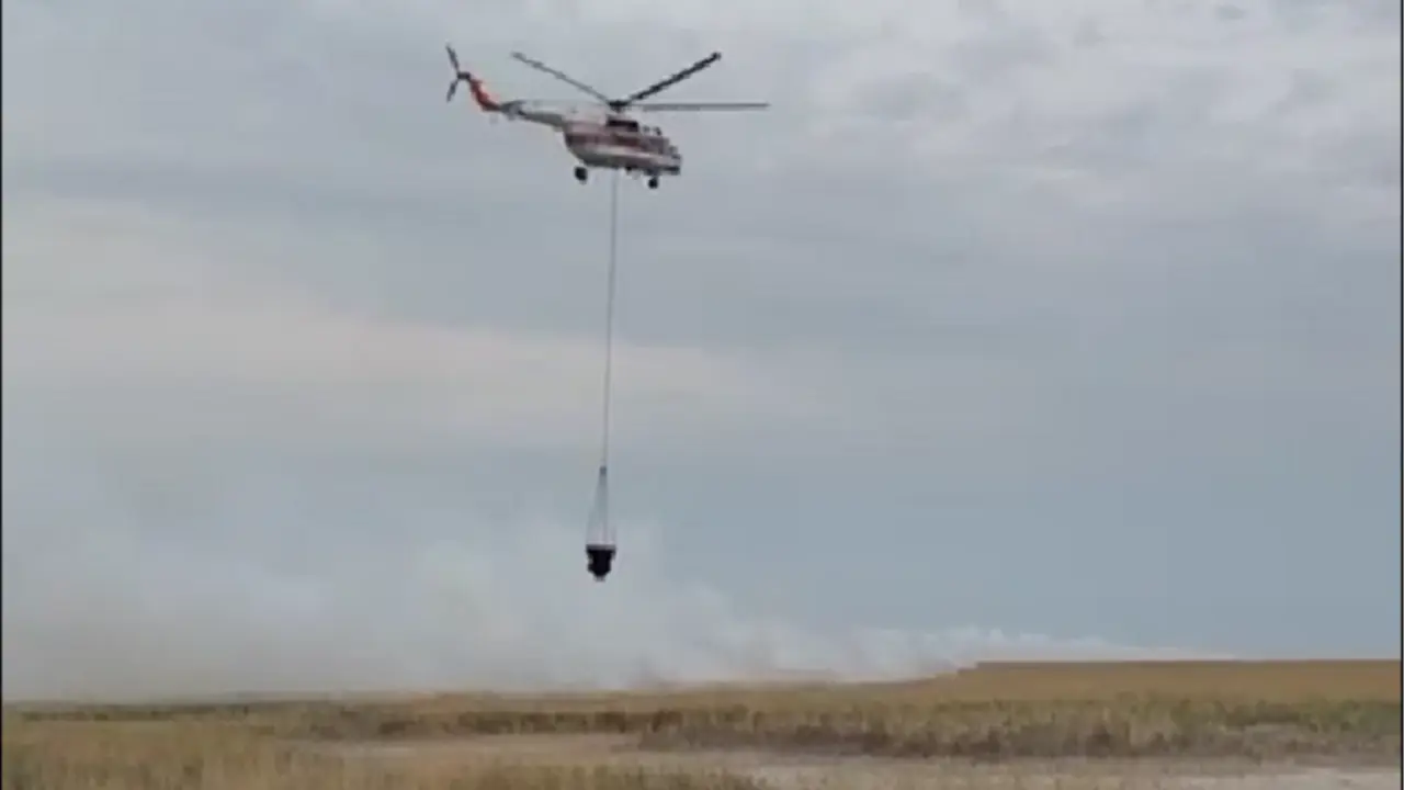 Скриншот из видео МЧС РК