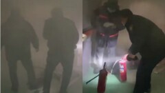 В Актау полицейские потушили пожар в областной больнице