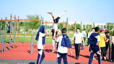 В Актобе построили воркаут-площадку на деньги, которые изъяли у коррупционеров