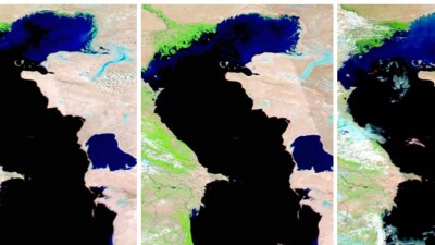 Каспийское море мелеет: уменьшение акватории показали на снимках из космоса