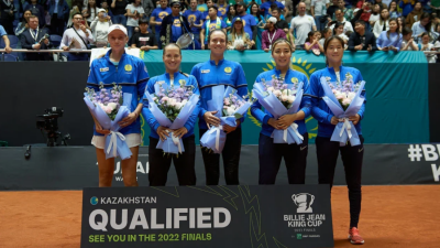 Сборная Казахстана по теннису вышла в финальную часть Кубка Билли Джин Кинг после победы над Германией