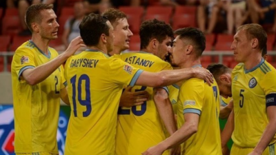 Казахстанские футболисты сенсационно обыграли Словакию в Лиге наций