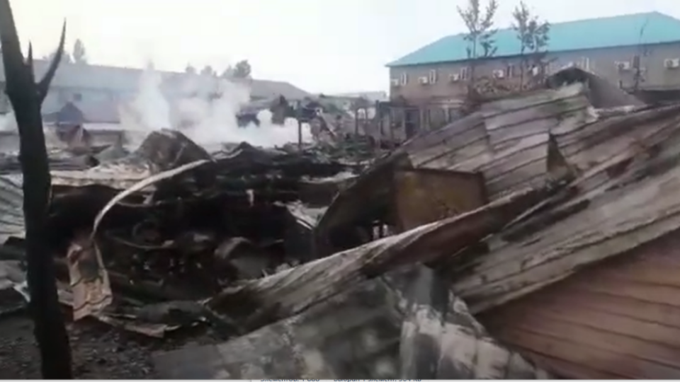 Какие базы отдыха пострадали во время пожара на Алаколе