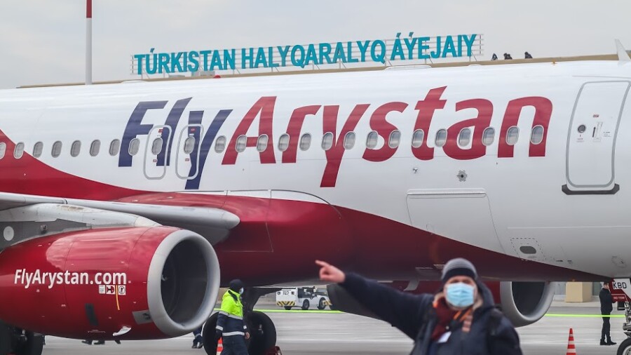 Түркістаннан алғашқы халықаралық рейс ашылды
