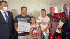 Алматы облысы әкімдігі Жәния Азаматқызының отбасына 1 миллион теңге табыс етті