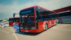 Алматыда жолаушылар тасымалы жолына жаңа электр автобусы шықты
