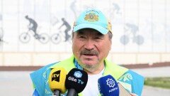 Ақтаудан Париж Олимпиадасына велосипедпен шыққан шабандоз Бакуге жетті