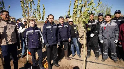 Балқаштың орталық саябағында Қазақмыстың қатысуымен жаңа жасыл аймақ құрылуда