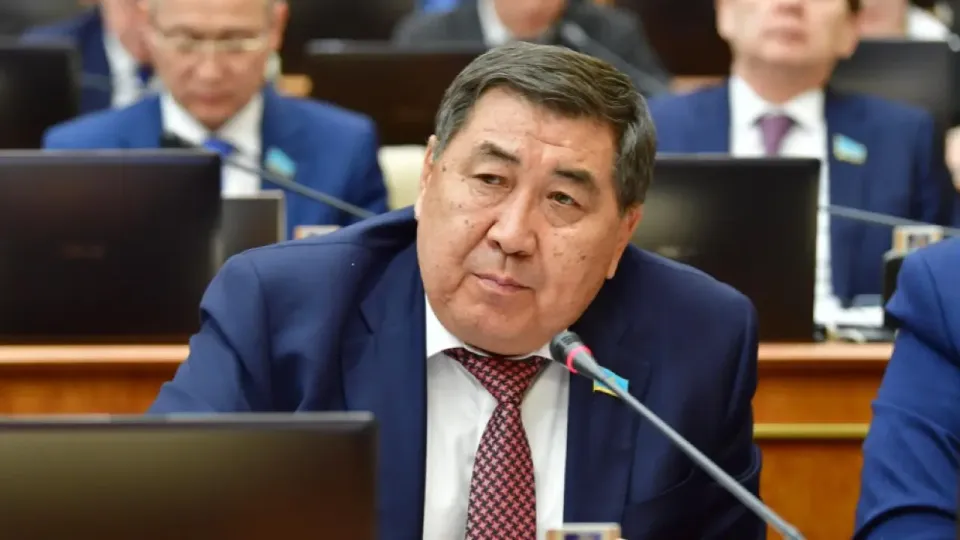 Депутат Ермұрат Бапи. Фото: Мәжілістің телеграм арнасы