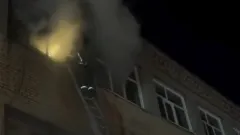 Тушили в 33-градусный мороз: административное здание горело в СКО
