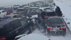 ДТП с 95 автомобилями на трассе в Акмолинской области: полиция начала досудебное производство
