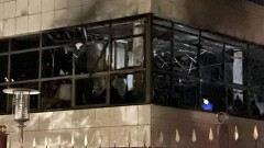 В Талдыкоргане горело здание департамента полиции