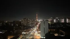 200-метровая телебашня в Алматы засияла в новом свете