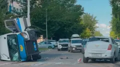 Арестованные и полицейские попали в ДТП в Костанае